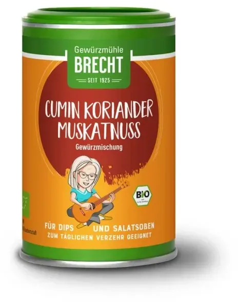 Brecht Cumin Koriander Muskatnuss in Dose bio