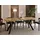 WFL GROUP Runder Esstisch 90 x 77 x 90 cm braun