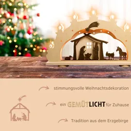 Weigla LED Schwibbogen Christi Geburt 52 x 33 x 6 cm