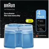Braun 3in1 ShaverCare Reinigungskartuschen Lemon Fresh 4 St  Alkoholbasis