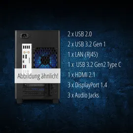 Erazer Bandit P20 Gaming Desktop PC (Intel Core i5-11400F, 16GB DDR5 RAM, NVIDIA GeForce RTX 4060 8GB GDDR6, 1TB PCIe SSD, Win 11 Home)