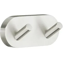 Smedbo Home Doppelter Badetuchhaken##Nickel gebürstet H356N