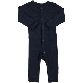 Joha Baby Schlafoverall Wolle/Seide Blau/Weiß 56