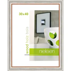Holz-Wechselrahmen derby - silber - BH 30x40 cm