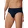 SCHIESSER Minislip 95/5 unifarben blau 3er Pack 3XL
