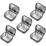 Garneck 5Stücke Teiliges Mini Aufbewahrungsbox aus Eisen Rechteckige Flip-top Dosen mit Deckel für Süßigkeiten Usb-sticks und Kleine Gegenstände Robuste und Leichte Organizer-lösung