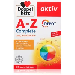 Doppelherz Aktiv A-Z Complete Tabletten zur Förderung der physischen und mentalen Gesundheit 60 TABL