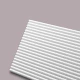 NOEL & MARQUET 3D Wandpaneel Curve Arstyl Weiß 2 St. 200 x 1,45 x 30 cm