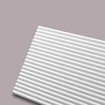 NOEL & MARQUET 3D Wandpaneel Curve Arstyl Weiß 2 St. 200 x 1,45 x 30 cm