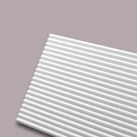 NOEL & MARQUET 3D Wandpaneel Curve Arstyl Weiß 2 St. 200 x 1,45 x 30 cm