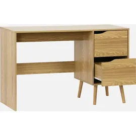 sweeek - Schreibtisch mit 2 Schubladen mit Holzdekor