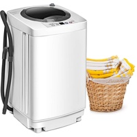 Mini Waschmaschine 3,5KG Toplader Waschvollautomat mit Schleuder 6 Programme