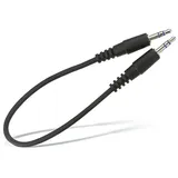 Logilink Audiokabel 3,5mm-Klinken-Stecker Mini-Phone stereo / 3,5mm-Klinken-Stecker Mini-Phone stereo 0,2m (CA1048)