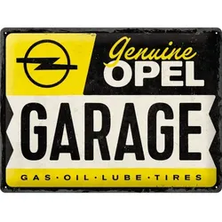 Blechschild Opel Garage