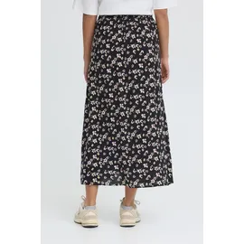 Oxmo Midirock Damen Floral Pink/Schwarz 40