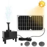 jnglgo LZQ Springbrunnen Solar 1.4W - Solar Teichpumpe Solarpumpen Pumpe Aussen für Garten, Vogel-Bad, Teich, Fisch-Behälter Wasserspiel Dekoration