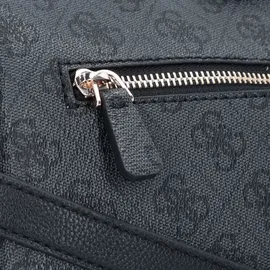 GUESS Handtasche NOELLE Tri Compartment Coal Logo - Schwarz