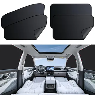 HFFTYU Sonnenschutz Auto für Hyundai Tucson NX4 TL 2015-2025 Magnetisch Autosonnenschutz Seitenscheibe Sonnenschutzvorhang Autofenster UV-Schutz Sichtschutz,4PCS