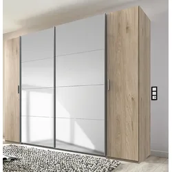 Dreh-/Schwebetürenschrank LOTTO - braun