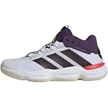 adidas Courtstabil M Hallenschuhe Herren in ftwwht-aurmet-aurplu, Größe 43 1/3 / weiß