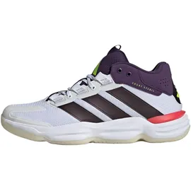 adidas Courtstabil M Hallenschuhe Herren in ftwwht-aurmet-aurplu, Größe 43 1/3 / weiß