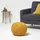 Homescapes Pouf, senfgelb, 35 x 40 cm -