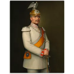 Artland Wandbild »Bildnis Kaiser Wilhelm II.«, Menschen, (1 St.), als Leinwandbild, Wandaufkleber in verschied. Größen Artland Farbe Bild(er): braun