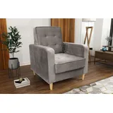 Beautysofa Sessel Bamako (Polstersessel, Cocktailsessel, Wohnzimmer) beige