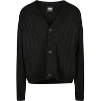 URBAN CLASSICS Boxy Strickjacke Black L