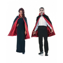 Horror-Shop Vampir-Kostüm Schwarz-roter kurzer Vampir Blutsauger Umhang als goldfarben|rot|schwarz