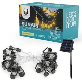 Forever Light Laterne Solar 6,5m 30LED schwarz