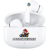 OTL Technologies Mariokart Bluetooth 5.1 Kinder-Kopfhörer mit Ladebox, weiß - Weiß