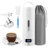 Reisewasserkocher Klein, 500 ML Mini Reisewasserkocher, Kleiner Tragbarer Elektrischer Wasserkocher Mit 316 Stainless Steel Liner, Reise Wasserkocher Klein, für Tee, Kaffee, Milch