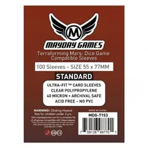 Mayday Games Terraforming Mars Dice Game Compatible Sleeves 55 x 77 mm