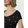 Ragwear Shirtkleid Midikleid Herzchen-Print Schwarz M