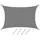 AMANKA UV Sonnensegel 4x6 HDPE Rechteckig Sonnenschutz Überdachung Garten Balkon Grau
