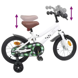 vidaXL Kinderfahrrad 12 Zoll weiß