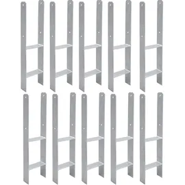 Buri H-Pfostenanker 121 x 600 mm Feuerverzinkt