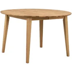 Esstisch Filippa Rund mit Auszug, 120/165cm, Eiche Natur