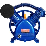 Vevor Luftkompressor-Pumpenkopf, 5,5 PS, 5,75 CFM bei 90 PSI, ölgeschmierter Luftkompressor-Kolbenpumpenkopf mit zwei Zylindern, zweistufiger V-Typ-Luftkompressor-Pumpenersatz