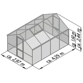 KGT Nelke IV Alu Anthrazit HKP 16 mm 12,74 m2