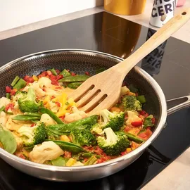 Reishunger Edelstahlpfanne Bratpfanne 28 cm