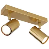 GLOBO LIGHTING Deckenspot, Leuchtmittel nicht inklusive, Deckenleuchte Spotleuchte Deckenlampe Metall Gold Dreh-Schwenkbar