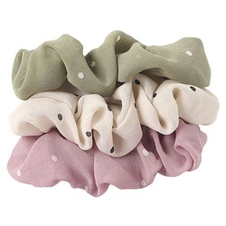 SOHO Nia Scrunchies Dots Grau 