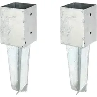 GAH Alberts Zaunpfosten 9 x 9 cm Grau/Feuerverzinkt