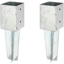 GAH Alberts Zaunpfosten 9 x 9 cm Grau/Feuerverzinkt