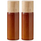 Bitz Salz- & Pfeffermühle Set 2-tlg. 17 cm amber