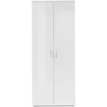 Stella Trading LINCOLN 80 x 190 x 35 cm 11 Fächer hochglänzend / weiß
