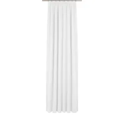 Vorhang WIRTH "Newbury", weiß, B:130cm H:345cm, Baumwolle, Polyester, Gardinen, nach Maß