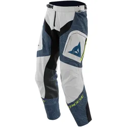 Dainese Sterrato, Textilhose - Hellgrau/Blau/Neon-Gelb - 58